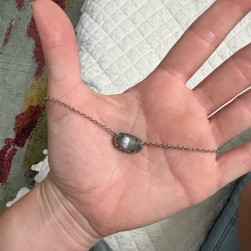 silver kendra scott elisa necklace